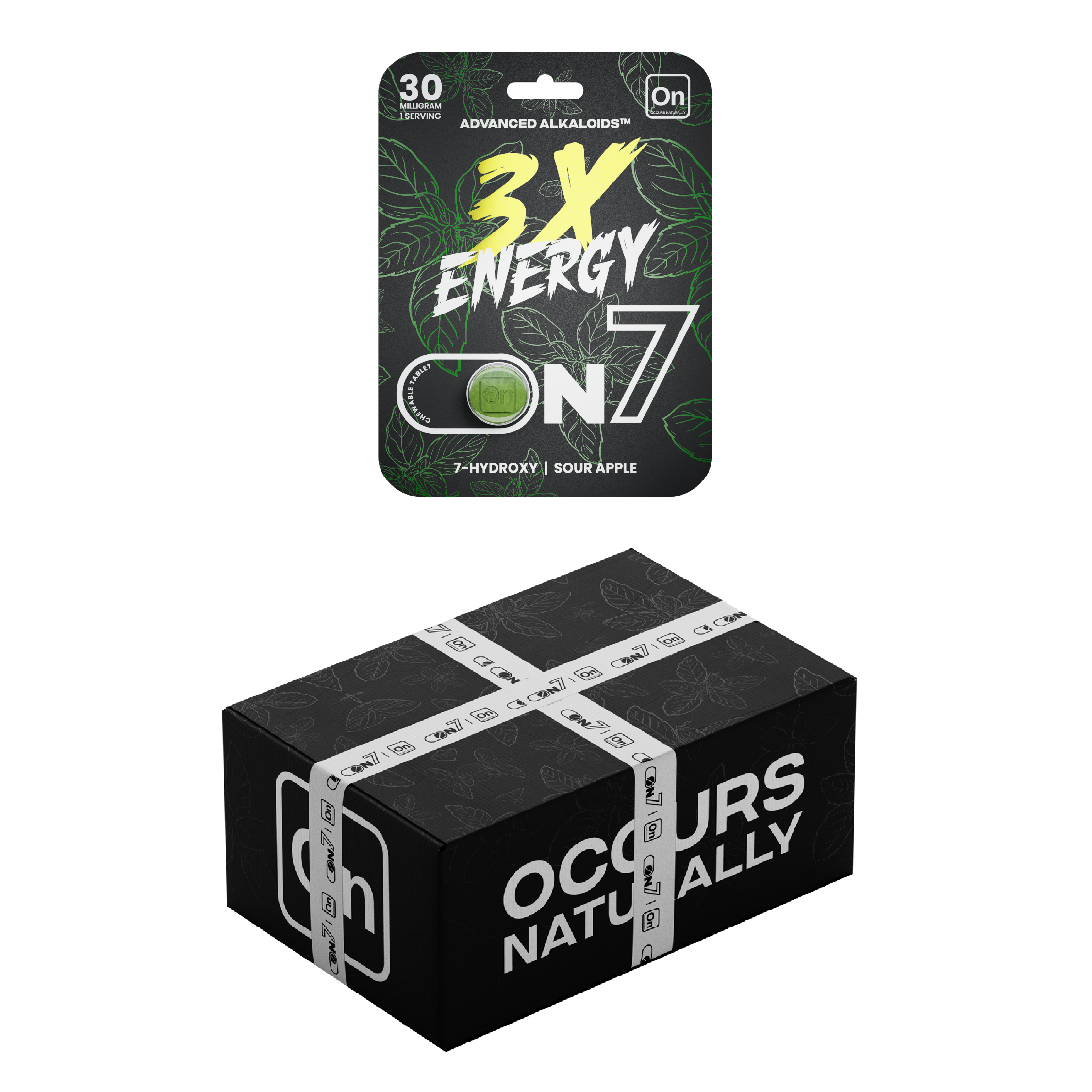 3X Energy 1-Count Master Case - 40 Display - 400 Blisters 30MG